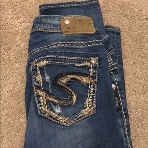 Silver Suki Jeans